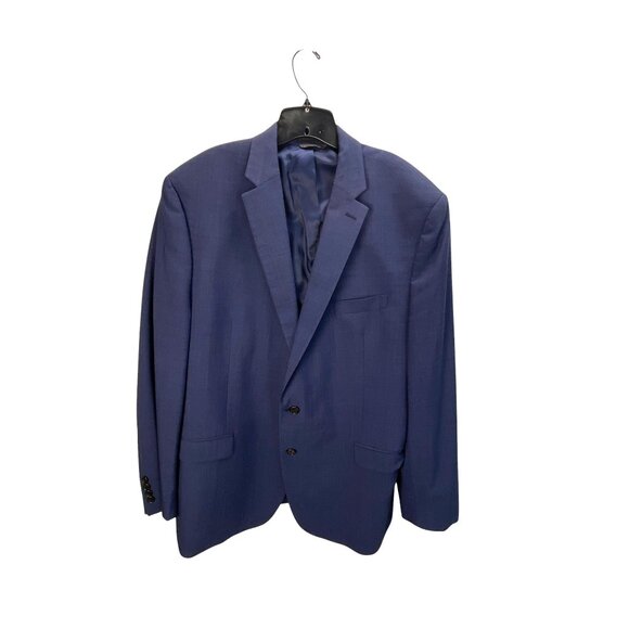 Lauren Ralph Lauren Mens 100% Wool Blazer Jacket Men's Navy 2-Button 48L Busines - Picture 1 of 10